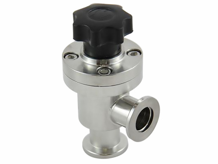 Клапан вакуумный угловой  GD-J16B KF16 Ручной уплотнение - Сильфонное материал - Нержавеющая сталь 304SS